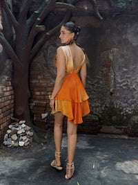 Solara Flowy Summer Mini Dress with Layers - Sledge