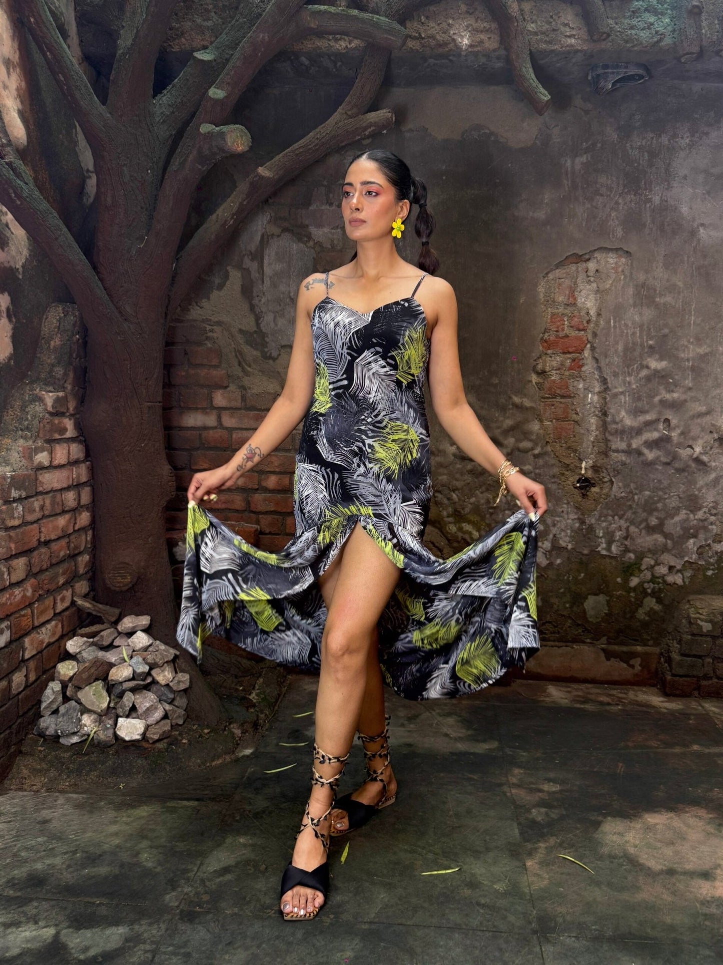 Tropira Tropical Maxi Dress for Women with High Slit - Sledge