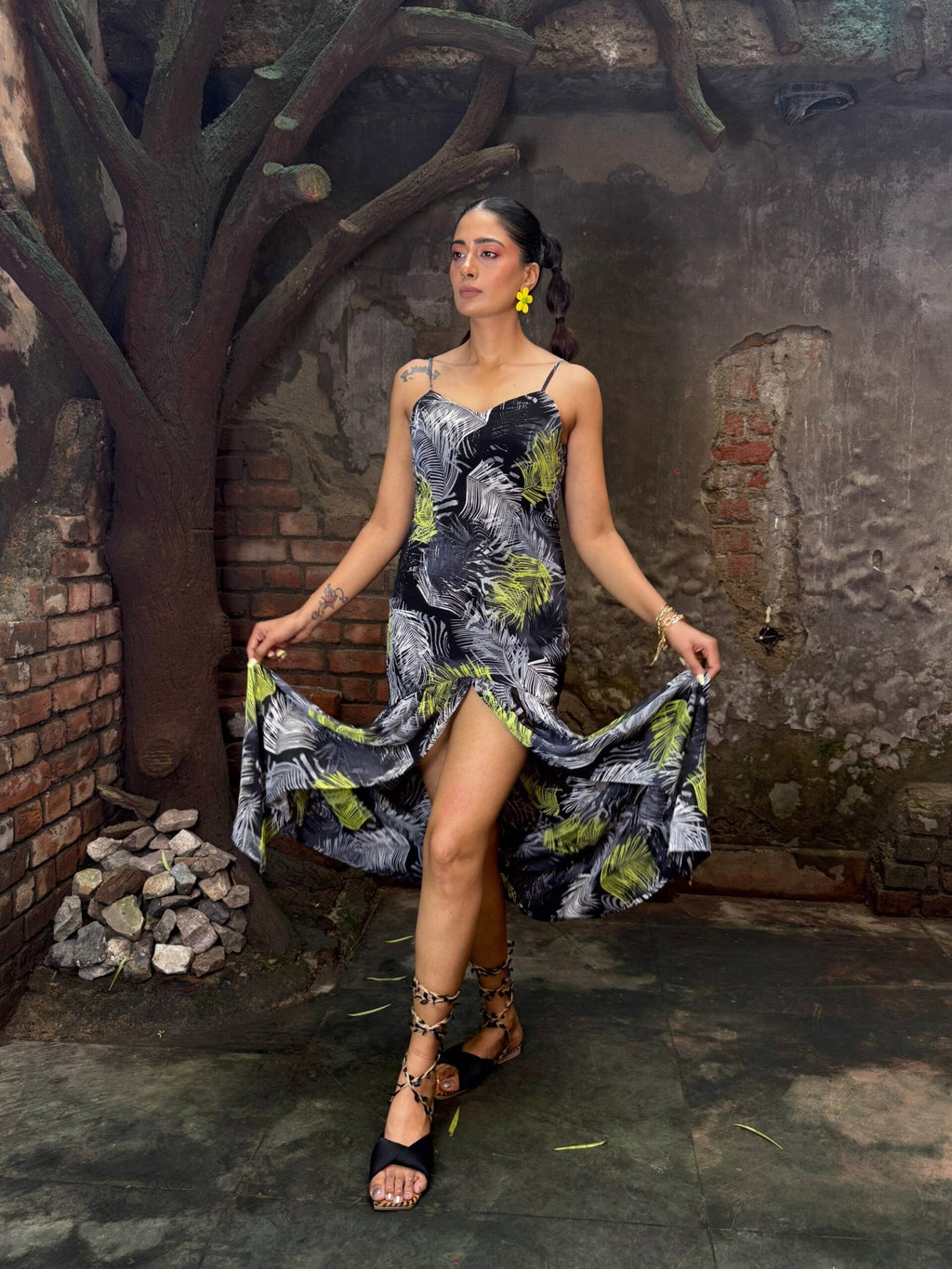 Tropira Tropical Maxi Dress for Women with High Slit - Sledge